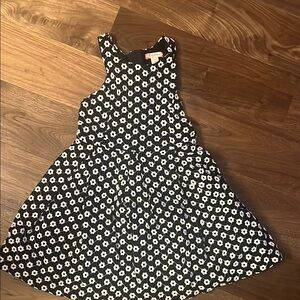 Ruby & Bloom Black and White Sleeveless Halter Dress